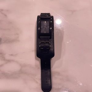 Guess Watch with Leather Cuff